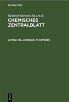 Heinrich Bertsch, Wilhelm Klemm - Chemisches Zentralblatt - 42/1962, 133. Jahrgang: 17. Oktober