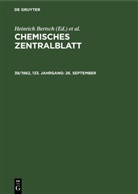 Heinrich Bertsch, Wilhelm Klemm, Maximilian Pflücke - Chemisches Zentralblatt - 39/1962, 133. Jahrgang: 26. September