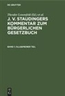 Theodor Lowenfeld, Erwin Riezler - J. v. Staudingers Kommentar zum Bürgerlichen Gesetzbuch - Band 1: Allgemeiner Teil