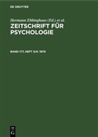 Hermann Ebbinghaus, Arthur König - Zeitschrift für Psychologie - Band 177, Heft 3/4: 1970