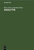 Klaus Danzer, Eberhard Than - Analytik