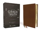 Zondervan - NASB, The Grace and Truth Study Bible, Premium Goatskin Leather, Brown, Premier Collection, Black Letter, 1995 Text, Art Gilded Edges, Comfort Print