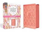 Zondervan - NIrV, Giant Print Compact Bible for Girls, Leathersoft, Peach, Comfort Print