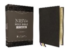 Zondervan - NRSVue, Holy Bible with Apocrypha, Premium Goatskin Leather, Black, Premier Collection, Art Gilded Edges, Comfort Print