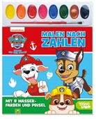 Schwager &amp; Steinlein Verlag - PAW Patrol Malen nach Zahlen - Mit 8 Wasserfarben und Pinsel
