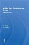 AYALON, Ami Ayalon, Ami Newson Ayalon, Ayalon Ami, Ami Ayalon, Barbara Newson - Middle East Contemporary Survey, Volume Xv: 1991