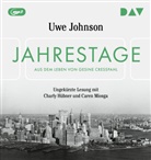 Uwe Johnson, Charly Hübner, Caren Miosga - Jahrestage. Aus dem Leben von Gesine Cresspahl, 8 MP3-CDs (Livre audio)