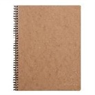 Clairefontaine - Age Bag Collegeblock mit Doppelspirale, A4+ 80 Blatt abtrennbar, perforiert, 4-fach gelocht, kariert, Einband braun