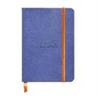 Clairefontaine - Rhodiarama Notizbuch Softcover A6 72 Blatt liniert saphirblau 90g, mit Gummizugverschluss