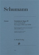 Kazuko Ozawa - Robert Schumann - Liederkreis op. 39, nach Eichendorff, Fassungen 1842 und 1850