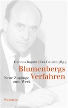 Hannes Bajohr, Hannes Bajohr (Dr.), Geulen, Eva Geulen, Geulen (Prof. Dr.) - Blumenbergs Verfahren
