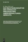 G. Kautz, Fr. Kunze, K. Parey - Die Rechtsgrundsätze des Königlich Preussischen Oberverwaltungsgerichts - 1905/1906, Ergänzung zum Band 3: Die Entscheidungen in Kommunal- und Staatssteuerangelegenheiten