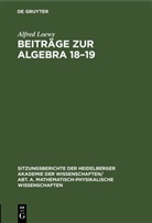 Alfred Loewy - Beiträge zur Algebra 18-19