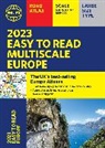 Philip's Maps - 2023 Philip's Easy to Read Multiscale Road Atlas Europe