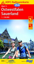 Allgemeiner Deutscher Fahrrad-Club e.V. (ADFC), Bike, BVA BikeMedia GmbH, Allgemeiner Deutscher Fahrrad-Club e V (ADFC - ADFC-Radtourenkarte 11 Ostwestfalen Sauerland 1:150.000, reiß- und wetterfest, E-Bike geeignet, GPS-Tracks Download