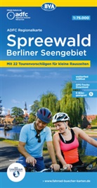 Allgemeiner Deutscher Fahrrad-Club e.V. (ADFC), Bike, BVA BikeMedia GmbH, Allgemeiner Deutscher Fahrrad-Club e V (ADFC - ADFC-Regionalkarte Spreewald Berliner Seengebiet, 1:75.000, mit Tagestourenvorschlägen, reiß- und wetterfest, E-Bike-geeignet, GPS-Tracks Download