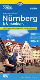 Allgemeiner Deutscher Fahrrad-Club e.V. (ADFC), Bike, BVA BikeMedia GmbH, Allgemeiner Deutscher Fahrrad-Club e V (ADFC - ADFC Regionalkarte Nürnberg & Umgebung mit Tourenvorschlägen, 1:75.000, reiß- und wetterfest, GPS-Tracks Download, E-Bike geeignet
