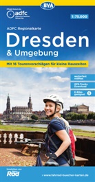 Allgemeiner Deutscher Fahrrad-Club e.V. (ADFC), Bike, BVA BikeMedia GmbH, Allgemeiner Deutscher Fahrrad-Club e V (ADFC - ADFC-Regionalkarte Dresden & Umgebung, 1:75.000, mit Tagestourenvorschlägen, reiß- und wetterfest, E-Bike-geeignet, GPS-Tracks Download