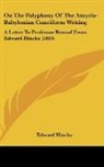Edward Hincks - On The Polyphony Of The Assyrio-Babylonian Cuneiform Writing