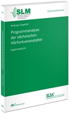 Andreas Czaplicki, Andreas (Dr.) Czaplicki - Programmanalyse der sächsischen Hörfunkveranstalter