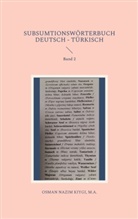 Nazim Kiygi - Subsumtionswörterbuch Deutsch - Türkisch
