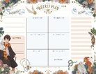 Insight Editions, Insights - Harry Potter Anime Weekly Planner Notepad