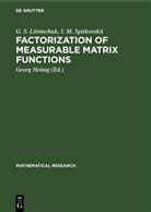 G. S. Litvinchuk, I. M. Spitkovskii, Georg Heinig - Factorization of Measurable Matrix Functions