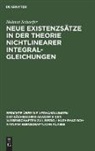 Helmut Schaefer - Neue Existenzsätze in der Theorie nichtlinearer Integralgleichungen