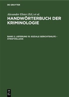 Alexander Elster, Heinrich Lingemann, Hans J. Schneider, Rudolf Sievers, Rudolf Sieverts - Handwörterbuch der Kriminologie - Band 2, Lieferung 15: Soziale Gerichtshilfe - Strafvollzug