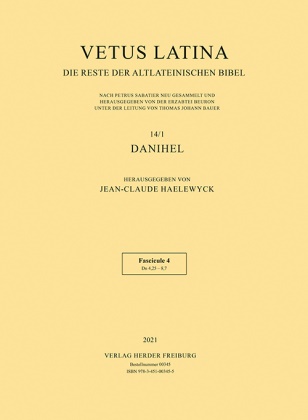 Jean-Claud Haelewyck, Jean-Claude Haelewyck - Vetus Latina - Fascicule 4: Dn 4,25 - 8,7