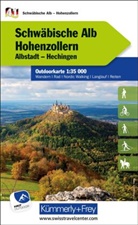 Hallwag Kümmerly+Frey AG, Hallwag Kümmerly+Frey AG - Kümmerly+Frey Outdoorkarte Deutschland 41 Schwäbische Alb, Hohenzollern 1:35.000