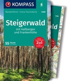 Lisa Aigner, KOMPASS-Karte GmbH, KOMPASS-Karten GmbH, KOMPASS-Karten GmbH - KOMPASS Wanderführer Steigerwald mit Haßbergen und Frankenhöhe, 55 Touren mit Extra-Tourenkarte