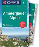 Siegfried Garnweidner, KOMPASS-Karte GmbH, KOMPASS-Karten GmbH, KOMPASS-Karten GmbH - KOMPASS Wanderführer Ammergauer Alpen, 50 Touren mit Extra-Tourenkarte