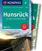 Norbert Forsch, KOMPASS-Karte GmbH, KOMPASS-Karten GmbH, KOMPASS-Karten GmbH - KOMPASS Wanderführer Hunsrück mit Saar-Hunsrück-Steig, 50 Touren mit Extra-Tourenkarte