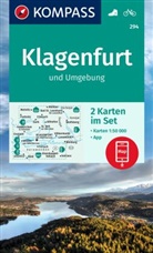 KOMPASS-Karten GmbH, KOMPASS-Karten GmbH - KOMPASS Wanderkarten-Set 294 Klagenfurt und Umgebung (2 Karten) 1:50.000