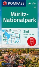 KOMPASS-Karten GmbH, KOMPASS-Karten GmbH - KOMPASS Wanderkarte 853 Müritz-Nationalpark 1:25.000