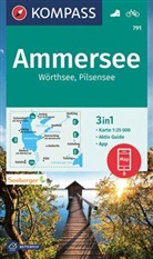 KOMPASS-Karten GmbH, KOMPASS-Karten GmbH - KOMPASS Wanderkarte 791 Ammersee, Wörthsee, Pilsensee 1:25.000
