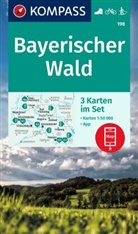 KOMPASS-Karten GmbH, KOMPASS-Karten GmbH - KOMPASS Wanderkarten-Set 198 Bayerischer Wald (3 Karten) 1:50.000
