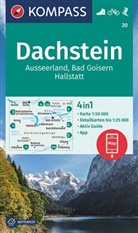 KOMPASS-Karten GmbH, KOMPASS-Karten GmbH - KOMPASS Wanderkarte 20 Dachstein, Ausseerland, Bad Goisern, Hallstatt 1:50.000