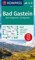 KOMPASS-Karten GmbH, KOMPASS-Karten GmbH - KOMPASS Wanderkarte 040 Bad Gastein, Bad Hofgastein, Dorfgastein 1:35.000