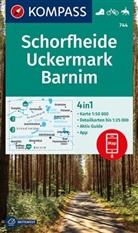 KOMPASS-Karten GmbH, KOMPASS-Karten GmbH - KOMPASS Wanderkarte Schorfheide, Uckermark, Barnim 744