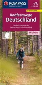 KOMPASS-Karten GmbH, KOMPASS-Karten GmbH - KOMPASS Radfernwegekarte Radfernwege Deutschland 1:550.000