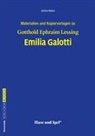 Gotthold Ephraim Lessing, Jérôme Malow - Begleitmaterial: Emilia Galotti