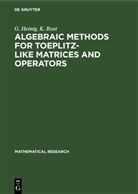 G. Heinig, K. Rost - Algebraic Methods for Toeplitz-like Matrices and Operators