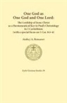Andrey A Romanov - One God as one God and One Lord. The Lordship of Christ as a Hermeneutical Key to Paul's Christology in 1 Corinthians (with a special focus on 1 Cor. 8