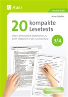 Anne Scheller - 20 kompakte Lesetests für Klasse 3/4