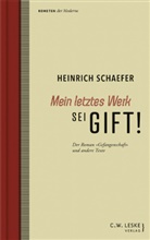 Heinrich Schaefer, Adela Sophia Sabban, Adela Sophia Sabban, Zittel, Claus Zittel - Mein letztes Werk sei Gift!