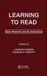Charles A. Perfetti, Laurence Rieben, Rieben Laurence - Learning To Read