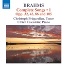 Johannes Brahms - Sämtliche Lieder, Vol.1, 1 Audio-CD (Hörbuch)