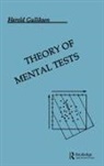 Harold Gulliksen, Gulliksen Harold - Theory of Mental Tests